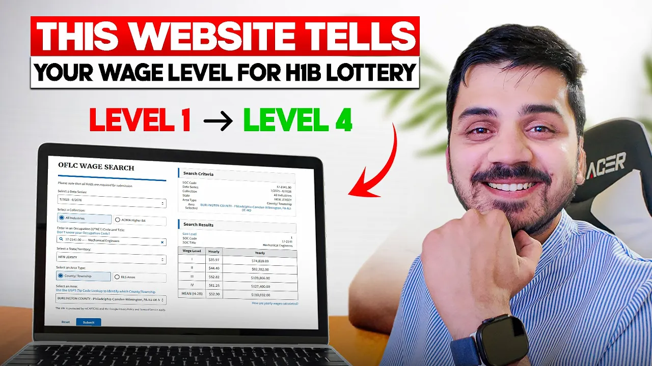 How to Find Your H-1B Wage Level | OFLC Search Step-by-Step | DAY-68 | #RestartDiaries
