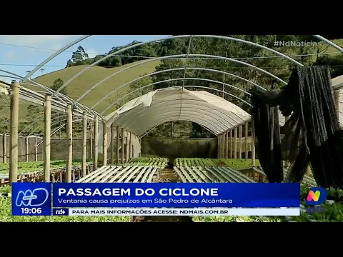 Passagem do ciclone: ventania causa prejuízos em São Pedro de Alcântara