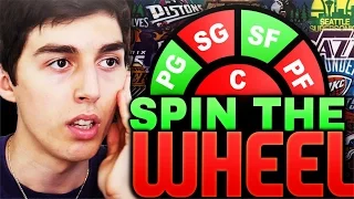 SPIN THE WHEEL OF NBA TEAMS AND POSITIONS NBA 2K17 SQUAD BUILDER