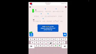 Cryptogram The Solution For Level 79 - Step by Step Word Brain Puzzle
