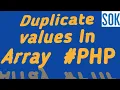 get duplicate values from the array in -
