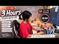LIVE RealTime Stream Study With Me 3 Hours Pomodoro Focus Session