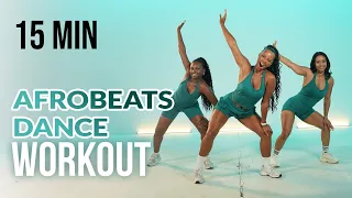 AFROBEATS DANCE WORKOUT | 15 MIN | beginners friendly & fun cardio 🔥