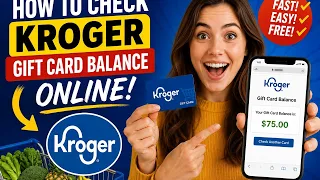 How to check Kroger gift card balance online