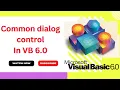 common Dialog control Box in Visual Basic Visual Basic Tutorial -15