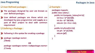 Packages - Java Programming