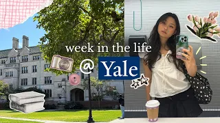 first week of uni vlog yale come to class busy study days catch up