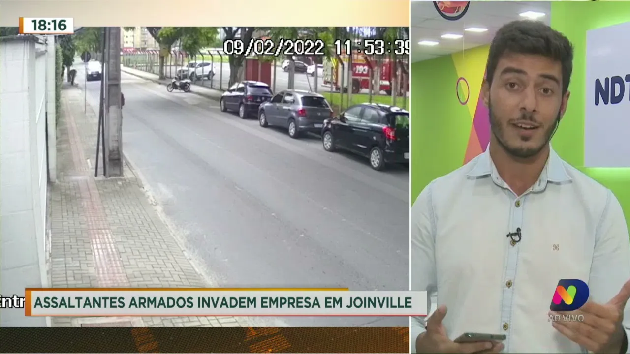 Assaltantes invadem empresa em Joinville