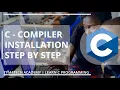 c Compiler Installation Learn C Programming