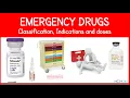 Emergency Drugs List Classes Uses and Dosages
