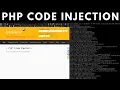 System Hacking PHP Code Injection