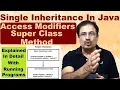 Single Inheritance In Java Simple Program How To Call Super Class Method In Java Protected Member