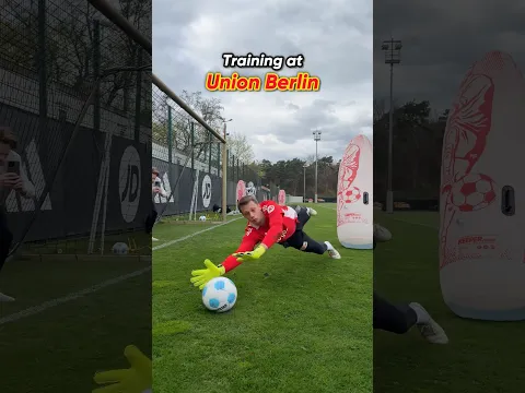 Training at Union Berlin 🧤❤️‍🔥 #goalkeeper #goalkeepertraining