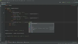ASMR Programming - Rock Paper Scissors game using python