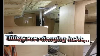 Building my steel sailing yacht Ep.39 Things are changing inside,..