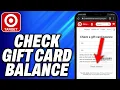 How To Check Target Gift Card Balance - Easy Fix