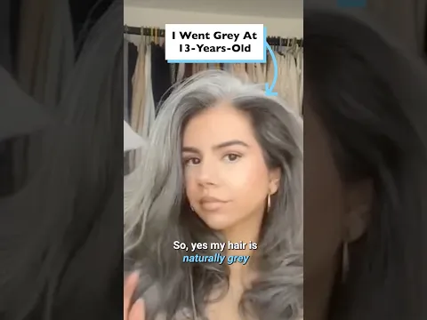 My Hair Won’t Stop Going Grey 💁‍♀️🩶 @‌mxszy_ #GreyHairJourney#NaturalBeauty #hairtransformation