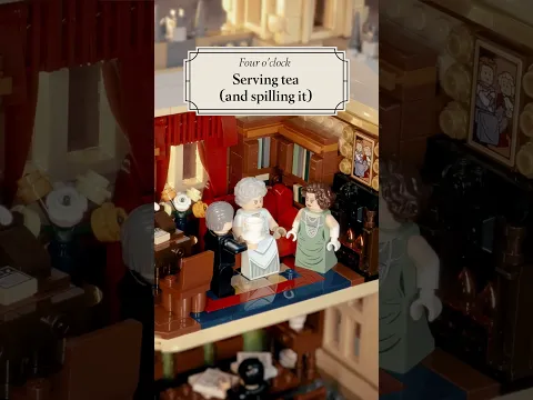 Serving looks and witty barbs at Downton… The LEGO® Ideas Downton Abbey set is almost here.