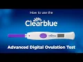 How to use Clearblue Advanced Digital Ovulation Test for US only