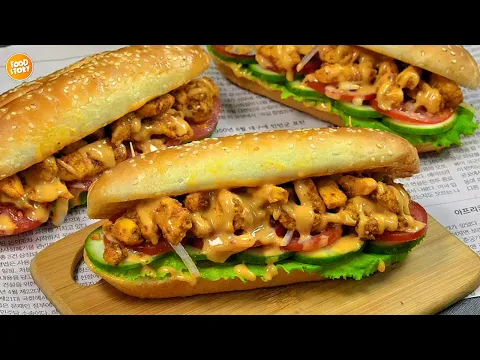 Download MP3 New Chicken SUBWAY Sandwich Recipe,Ramzan Recipe 2024 ,New Recipe 2024 ,Ramzan special recipes 2024