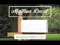 Back40Life Mailbox Decal Application for All Mailbox Types