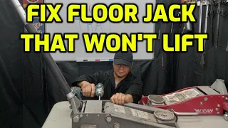 Download HOW TO FIX A FLOOR JACK THAT WON'T LIFT OR PUMP ALL THE WAY MP3