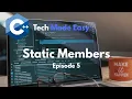 C Static Members Explained Static Variables Functions OOP Tutorial