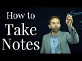 Lecture Taking Notes Effectively - which words should you write down
