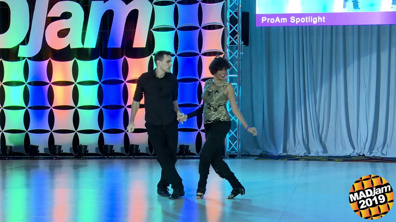 MADjam 2019 Pro Am Spotlight Follower Madhu Prasha with Glenn Ball