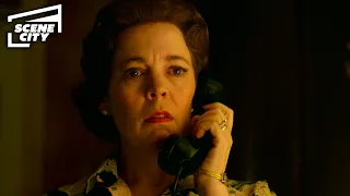 the queen is alerted about the forming coup the crown olivia colman jason watkins 