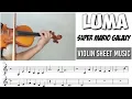 Free Sheet || Luma - Super Mario Galaxy || Violin Sheet Music