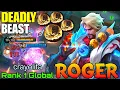 Download Lagu Deadly Beast Roger Legendary Gameplay - Top 1 Global Roger by crayolita - Mobile Legends
