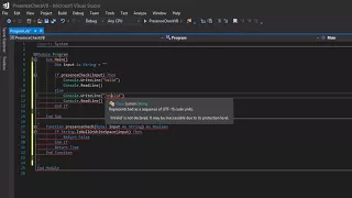 Visual Basic Validation Presence Check