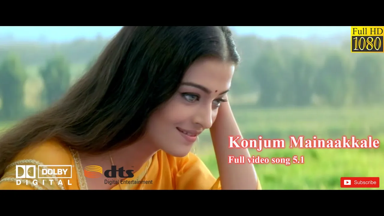 Konjum Mainaakkale { Kandukondain } Tamil True Dolby Digital 5.1 surround 1080p Full HD Video Songs Konjum Mainaakkale { Kandukondain } Tamil True Dolby Digital 5.1 surround 1080p Full HD Video Songs