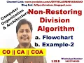 Division Algorithm Non-Restoring Division Algorithm Flowchart Example CO CA COA