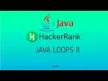 Java Loops II Hackerrank Java Solutions