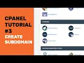 cPanel Tutorials | How To Create A Subdomain In cPanel and Redirect 2020 | 4K