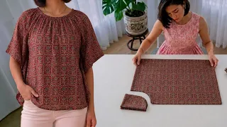 The Smartest Way to Sew a Blouse from Just 1 Meter of Fabric
