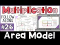 Area Model Multiplication how to do the box method for double digit multiplication 2 x 2 digit