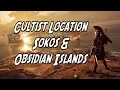 Assassin s Creed Odyssey FAST TIPS Cultist Location Sokos Obsidian Island Gods of the Aegean Sea
