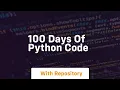 100 days of python code
