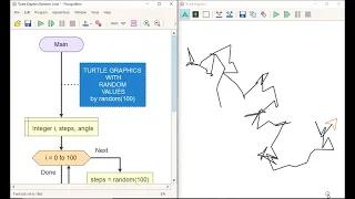 Turtle Graphics by Random Function