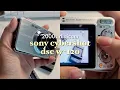 vintage digicam sony cybershot dsc w-120 unbox supplies export tutorial results