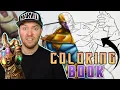 Professional ARTIST vs CHILDREN S Coloring Book THANOS
