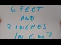 6 feet and 7 inches in cm