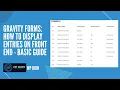 Gravity Forms Get Entries on Front End - Basic Guide