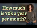 How much is 70k a year per month