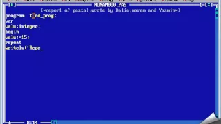 example of loop repeat in pascal language