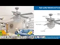 Modern Crystal Chandelier Ceiling Fan