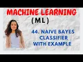 Naive Bayes Classifier With Example in Machine Learning ML